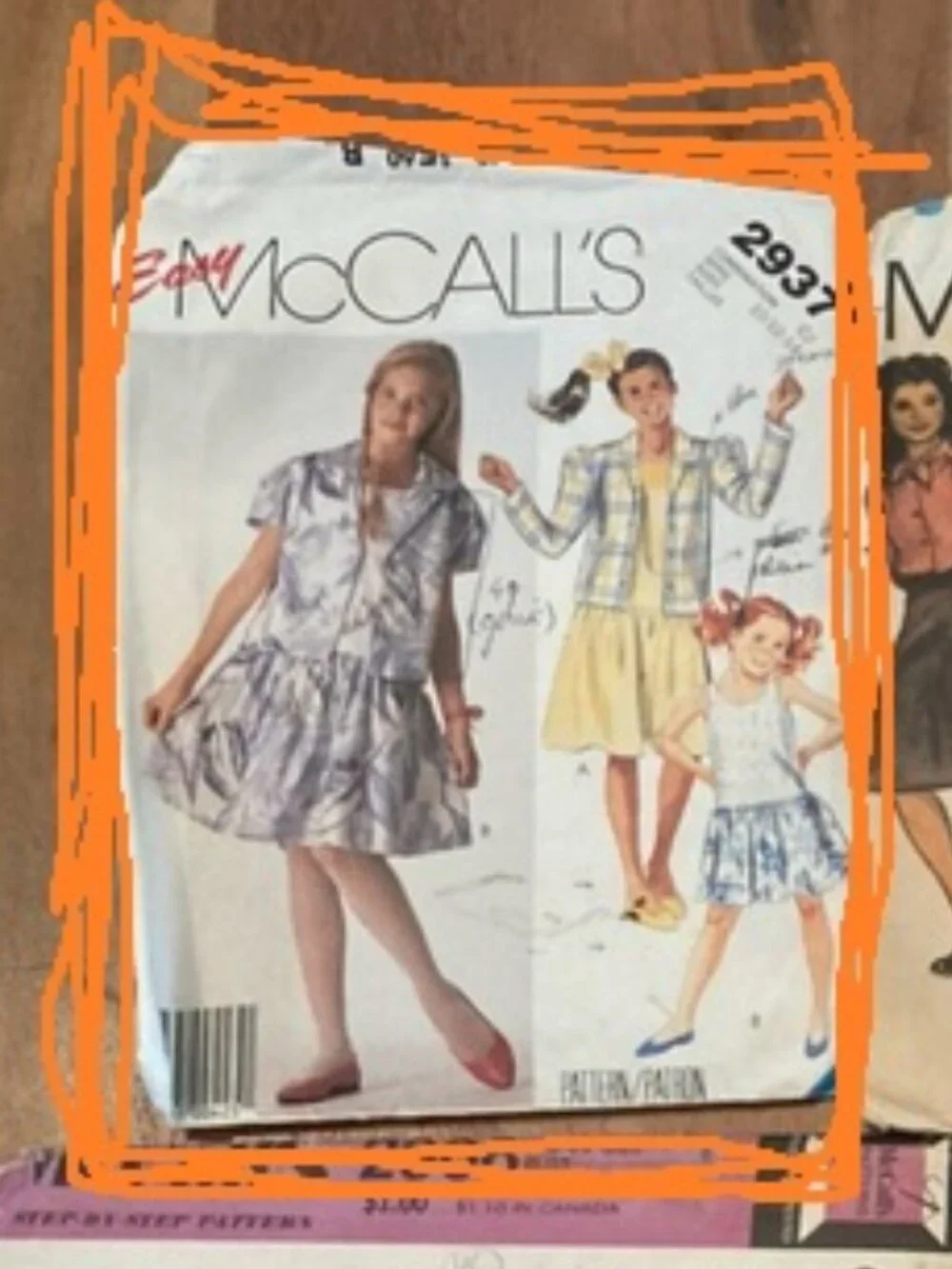 One McCall's pattern #2937 has been cut but in good order.